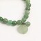 Earth&#x27;s Jewels Semi-Precious Aventurine Natural Green Gemstone Bracelet, Green Round Charm